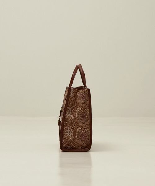 LOWELL things(ロウェル シングス)の「Carre/ファブリックフロントファスナ-2WAY BAG(トートバッグ・レディース・ブラック/ブラウン・フリー)」の17枚目の写真
