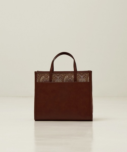 LOWELL things(ロウェル シングス)の「Carre/ファブリックフロントファスナ-2WAY BAG(トートバッグ・レディース・ブラック/ブラウン・フリー)」の18枚目の写真