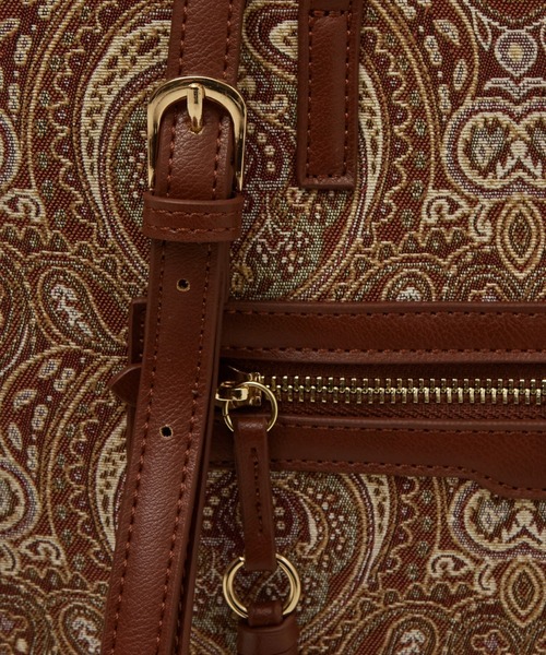 LOWELL things(ロウェル シングス)の「Carre/ファブリックフロントファスナ-2WAY BAG(トートバッグ・レディース・ブラック/ブラウン・フリー)」の19枚目の写真
