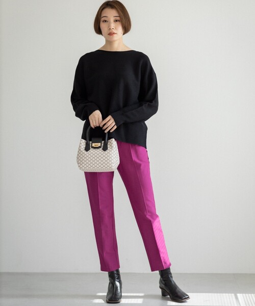 THE SHOP TK （ザ ショップ ティーケー ）の「◆ベーシックスクエアブーツ（ブーツ・レディース・ライトベージュ/ブラック・35/45/25）」の22枚目の写真