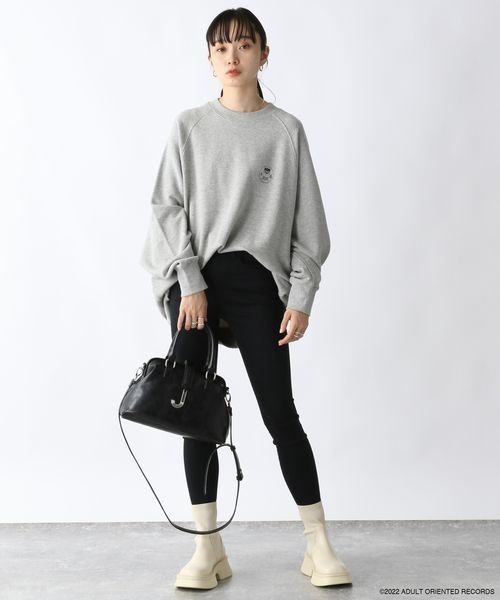 JEANASIS【Les Fleurs】ポンチハイネックスウェット JEANASIS【Les Fleurs】ポンチハイネックスウェット