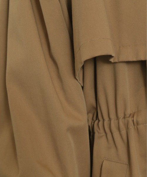 NATURAL BEAUTY BASIC（ナチュラルビューティーベーシック）の「４ｗａｙレイヤードコート（ステンカラーコート・レディース・ベージュ/カーキ・MEDIUM）」の18枚目の写真
