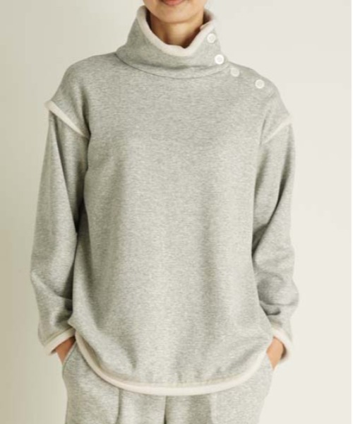 KID BLUE（キッドブルー）の「キッドブルー -22裏シャギー -長袖トップス -KRTN539 -kidblue（その他トップス・レディース・グレー/グリーン系その他・M）」の2枚目の写真