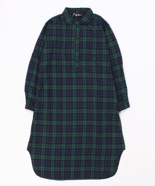 FREE STYLISTS(フリー スタイリスト)の「チェック柄シャツワンピース(シャツワンピース・レディース・グリーン/ボルドー・M/XL/XXL/L)」の16枚目の写真