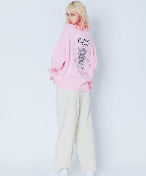 Candy Stripper（キャンディストリッパー）の「CANDY TOKYO ニット（ニット/セーター・レディース・ピンク/アイボリー/ブラック/ブルー・2）」の6枚目の写真