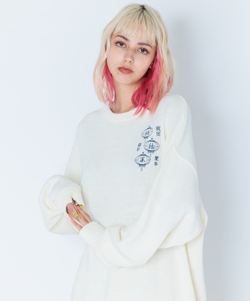 Candy Stripper（キャンディストリッパー）の「CANDY TOKYO ニット（ニット/セーター・レディース・ピンク/アイボリー/ブラック/ブルー・2）」の10枚目の写真