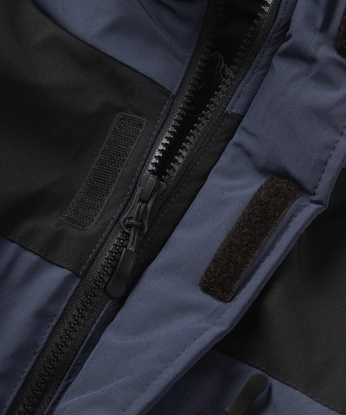 make a ray!(メイク ア レイ!)の「ALL WEATHER-TEX ボリュームネック 切替えマウンテンパーカー/ナイロンジャケット/【撥水】【防風】【UPF30】【防花粉】(ダウンジャケット/コート・メンズ・ホワイト/ブラック/ベージュ/ネイビー/カーキ・M/L/XL)」の20枚目の写真