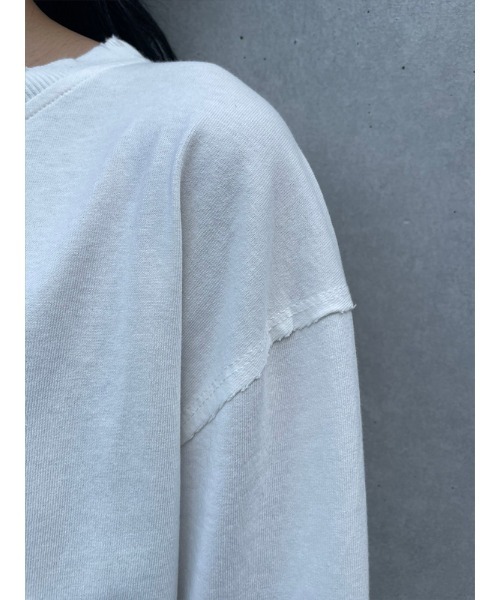 ENVYM（アンビー）の「ダメージロゴＴＥＥ（Tシャツ/カットソー・レディース・ホワイト/ブラック・FREE）」の14枚目の写真