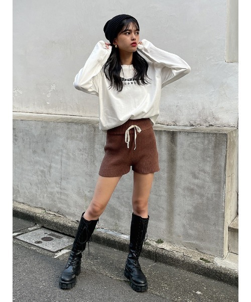 ENVYM（アンビー）の「ダメージロゴＴＥＥ（Tシャツ/カットソー・レディース・ホワイト/ブラック・FREE）」の17枚目の写真