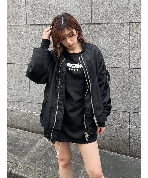 ENVYM（アンビー）の「ダメージロゴＴＥＥ（Tシャツ/カットソー・レディース・ホワイト/ブラック・FREE）」の22枚目の写真