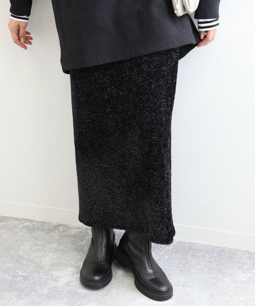 SLOBE IENA ラメニットスカート SLOBE IENA（スローブイエナ）の「ラメニットタイトスカート