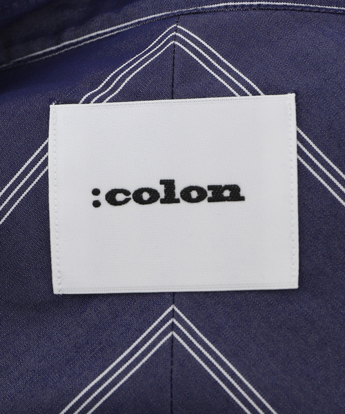 EDIFICE SELECT（エディフィスセレクト）の「【:colon / コロン】フロントプリーツストライプバンドカラーシャツ（シャツ/ブラウス・メンズ・ネイビー・1）」の9枚目の写真