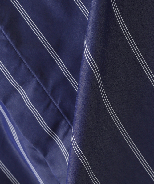 EDIFICE SELECT（エディフィスセレクト）の「【:colon / コロン】フロントプリーツストライプバンドカラーシャツ（シャツ/ブラウス・メンズ・ネイビー・1）」の17枚目の写真