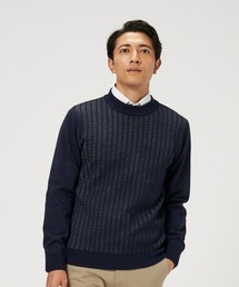 TOKYO SHIRTS | ケーブルプレーティングセーター(ニット/セーター)