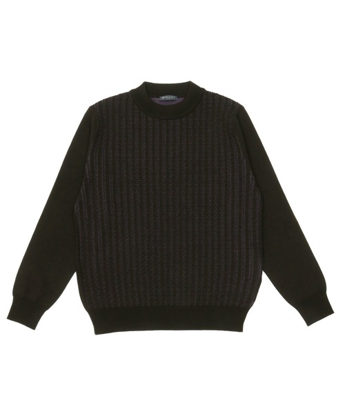 TOKYO SHIRTS(トウキョウシャツ)の「ケーブルプレーティングセーター(ニット/セーター・メンズ・ダークブラウン/ネイビー・LL/M/L)」の11枚目の写真