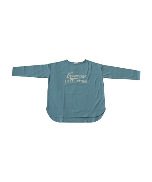 antiqua(アンティカ)の「オーガニックコットン100%カジュアルロゴロンT(Tシャツ/カットソー・レディース・ピンク系その他/ネイビー系/ブラック×グレー/ブルー系その他/ベージュ系その他/ブラウン系その他/イエロー×グレー/カーキ系/ホワイト×ブラック/アイボリー系・FREE)」の17枚目の写真