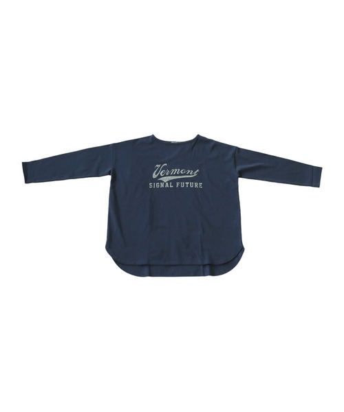 antiqua(アンティカ)の「オーガニックコットン100%カジュアルロゴロンT(Tシャツ/カットソー・レディース・ピンク系その他/ネイビー系/ブラック×グレー/ブルー系その他/ベージュ系その他/ブラウン系その他/イエロー×グレー/カーキ系/ホワイト×ブラック/アイボリー系・FREE)」の18枚目の写真