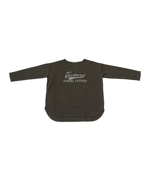 antiqua(アンティカ)の「オーガニックコットン100%カジュアルロゴロンT(Tシャツ/カットソー・レディース・ピンク系その他/ネイビー系/ブラック×グレー/ブルー系その他/ベージュ系その他/ブラウン系その他/イエロー×グレー/カーキ系/ホワイト×ブラック/アイボリー系・FREE)」の13枚目の写真