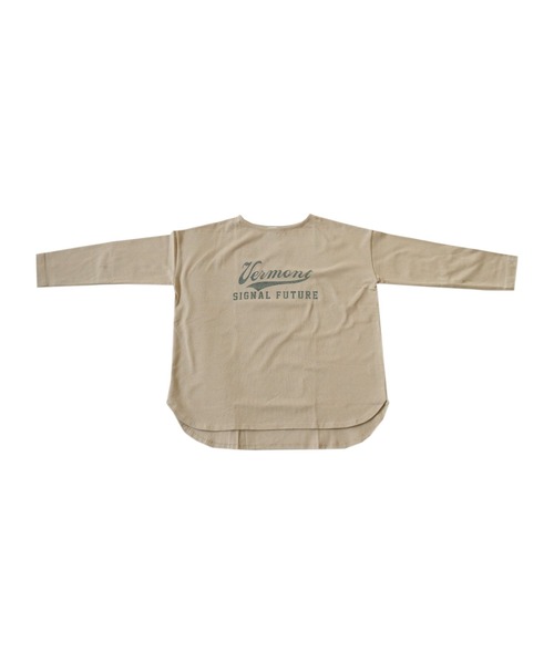 antiqua(アンティカ)の「オーガニックコットン100%カジュアルロゴロンT(Tシャツ/カットソー・レディース・ピンク系その他/ネイビー系/ブラック×グレー/ブルー系その他/ベージュ系その他/ブラウン系その他/イエロー×グレー/カーキ系/ホワイト×ブラック/アイボリー系・FREE)」の14枚目の写真