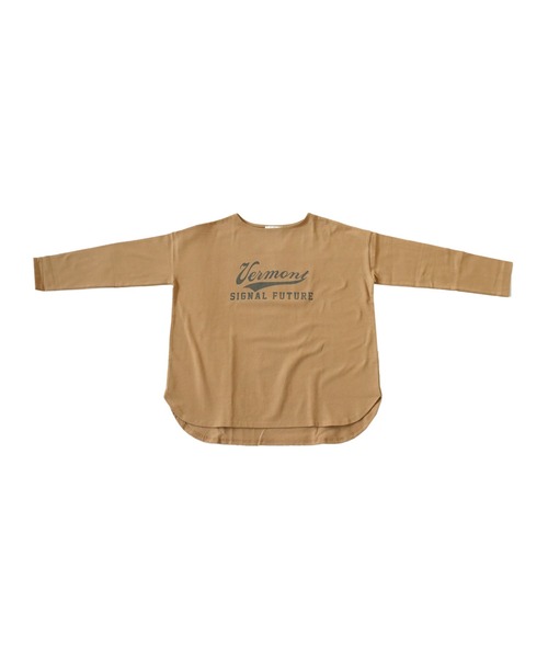 antiqua(アンティカ)の「オーガニックコットン100%カジュアルロゴロンT(Tシャツ/カットソー・レディース・ピンク系その他/ネイビー系/ブラック×グレー/ブルー系その他/ベージュ系その他/ブラウン系その他/イエロー×グレー/カーキ系/ホワイト×ブラック/アイボリー系・FREE)」の19枚目の写真