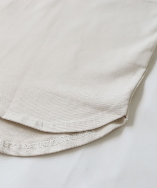 antiqua(アンティカ)の「オーガニックコットン100%カジュアルロゴロンT(Tシャツ/カットソー・レディース・ピンク系その他/ネイビー系/ブラック×グレー/ブルー系その他/ベージュ系その他/ブラウン系その他/イエロー×グレー/カーキ系/ホワイト×ブラック/アイボリー系・FREE)」の21枚目の写真