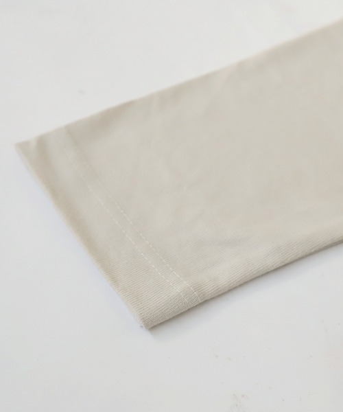 antiqua(アンティカ)の「オーガニックコットン100%カジュアルロゴロンT(Tシャツ/カットソー・レディース・ピンク系その他/ネイビー系/ブラック×グレー/ブルー系その他/ベージュ系その他/ブラウン系その他/イエロー×グレー/カーキ系/ホワイト×ブラック/アイボリー系・FREE)」の22枚目の写真