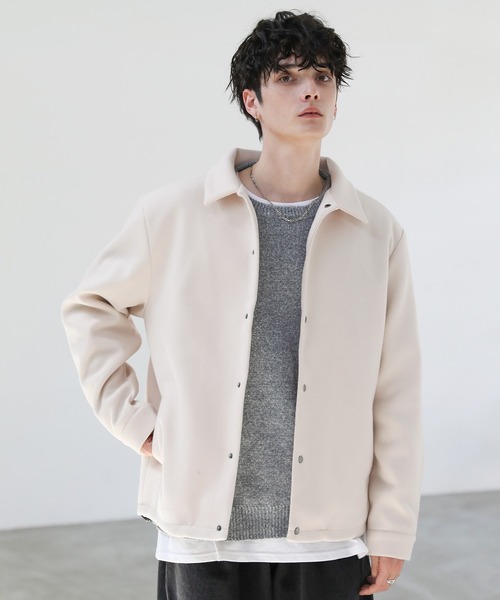 ルーズベーシックメルトンコーチジャケット（ブルゾン）｜ASTRONOMY