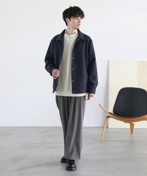 ルーズベーシックメルトンコーチジャケット（ブルゾン）｜ASTRONOMY