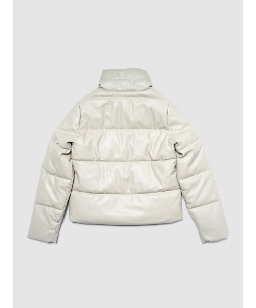 GAP（ギャップ）の「フェイクレザーパファージャケット（ダウンジャケット/コート・レディース・ブラック/オフホワイト/ブラウン・XS/S/M/L/XXS）」の6枚目の写真