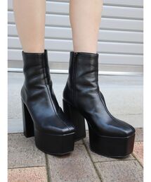 EVRIS | レザーライクチャンキーブーツ(ブーツ)