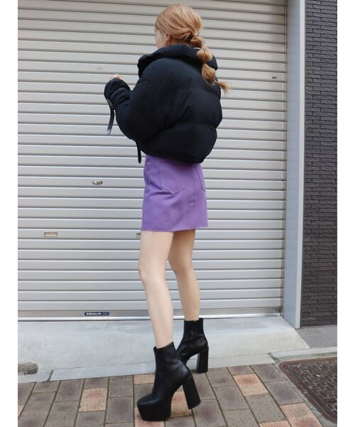 EVRIS（エヴリス）の「レザーライクチャンキーブーツ（ブーツ・レディース・その他1/ブラック・MEDIUM/LARGE/SMALL）」の14枚目の写真