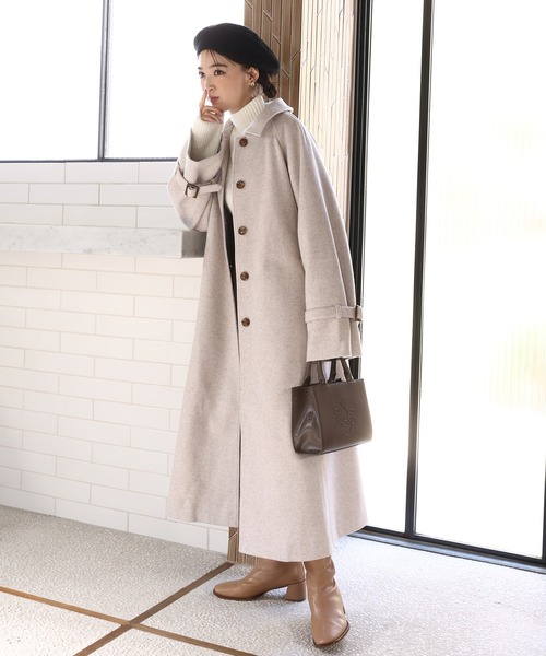 one after another NICE CLAUP(ワンアフターアナザーナイスクラップ)の「NCロゴ刺繍べレー帽(ハンチング/ベレー帽・レディース・グレー/ブラック/ベージュ・FREE)」の16枚目の写真