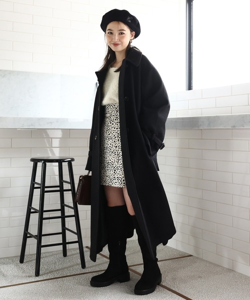 one after another NICE CLAUP(ワンアフターアナザーナイスクラップ)の「NCロゴ刺繍べレー帽(ハンチング/ベレー帽・レディース・グレー/ブラック/ベージュ・FREE)」の13枚目の写真