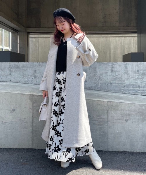 one after another NICE CLAUP(ワンアフターアナザーナイスクラップ)の「NCロゴ刺繍べレー帽(ハンチング/ベレー帽・レディース・グレー/ブラック/ベージュ・FREE)」の14枚目の写真