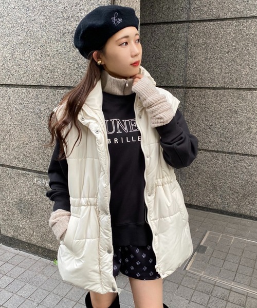 one after another NICE CLAUP(ワンアフターアナザーナイスクラップ)の「NCロゴ刺繍べレー帽(ハンチング/ベレー帽・レディース・グレー/ブラック/ベージュ・FREE)」の18枚目の写真