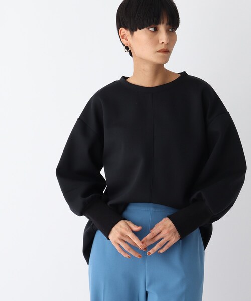 OPAQUE.CLIP(オペークドットクリップ)の「◆ダンボールニット クルーネックプルオーバー(Tシャツ/カットソー・レディース・ブラック/ライトグリーン/オフホワイト/パープル系/ピンク系・38)」の21枚目の写真