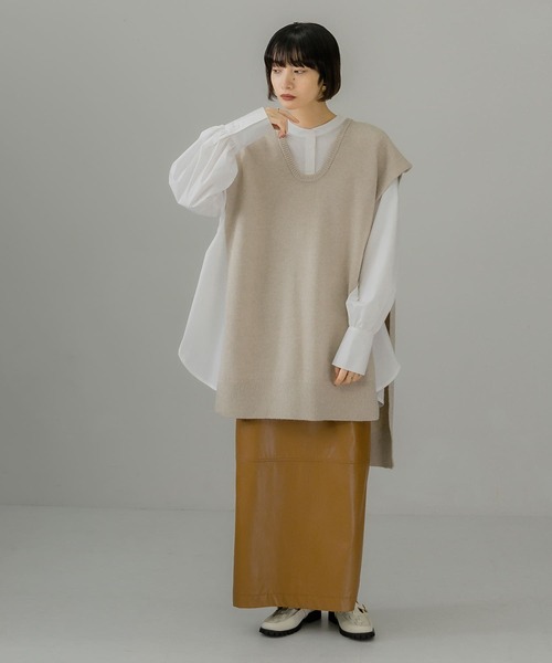 KBF（ケイビーエフ）の「マルチニットSETチュニック（チュニック・レディース・ブラック/モカ/ベージュ系その他・ONE）」の16枚目の写真