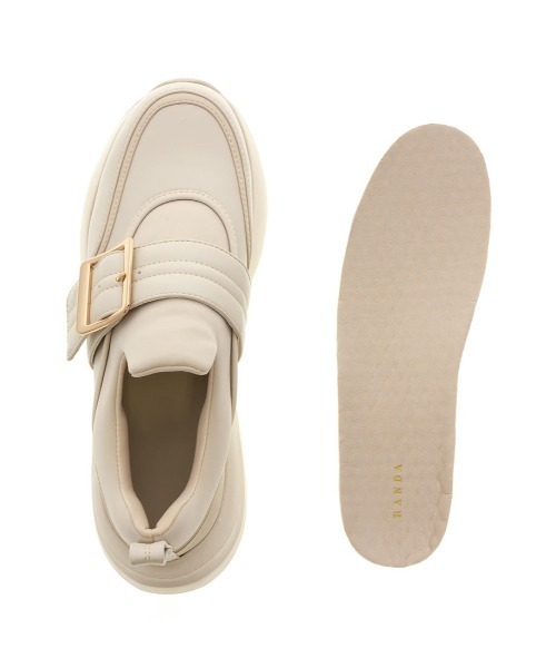 RANDA（ランダ）の「バックルベルトスニーカー（スニーカー・レディース・クリーム/ブラック/ベージュ・M/L/LL/S）」の20枚目の写真