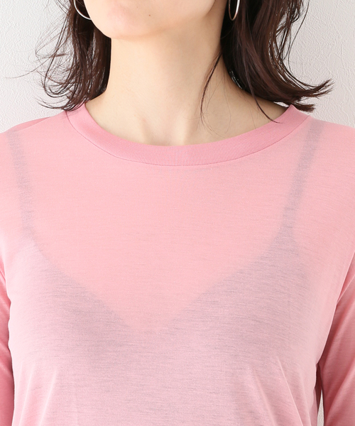 FRAMeWORK(フレームワーク)の「【BASERANGE/ベースレンジ】TOLS LYOCELL TEEシャツ(Tシャツ/カットソー・レディース・グリーン系その他/バーガンディー・FREE)」の9枚目の写真