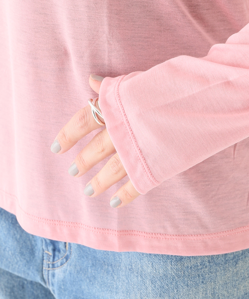 FRAMeWORK(フレームワーク)の「【BASERANGE/ベースレンジ】TOLS LYOCELL TEEシャツ(Tシャツ/カットソー・レディース・グリーン系その他/バーガンディー・FREE)」の12枚目の写真
