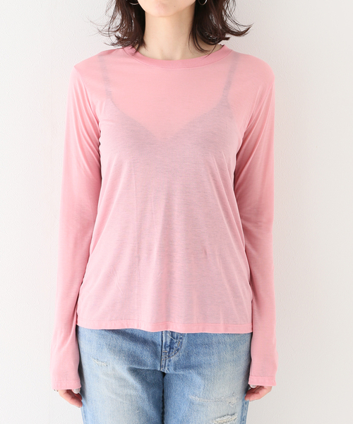 FRAMeWORK(フレームワーク)の「【BASERANGE/ベースレンジ】TOLS LYOCELL TEEシャツ(Tシャツ/カットソー・レディース・グリーン系その他/バーガンディー・FREE)」の18枚目の写真