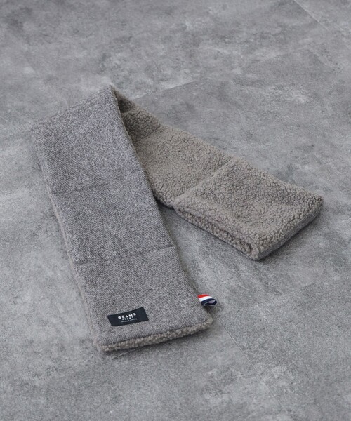 BEAMS HEART(ビームスハート)の「BEAMS HEART / 中綿 ツイード マフラー(マフラー・メンズ・グレー/チャコールグレー・ONE SIZE)」の8枚目の写真