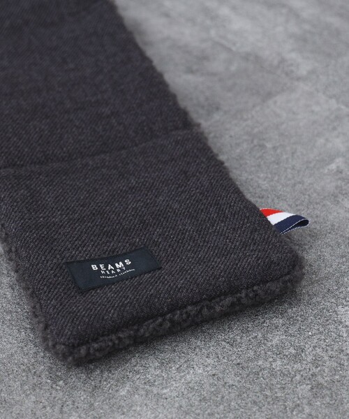 BEAMS HEART(ビームスハート)の「BEAMS HEART / 中綿 ツイード マフラー(マフラー・メンズ・グレー/チャコールグレー・ONE SIZE)」の13枚目の写真