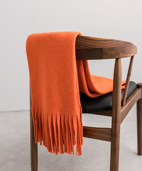 mystic(ミスティック)の「ラメニット太フリンジストール(マフラー・レディース・ベージュ/パープル/オレンジ・ONE SIZE)」の13枚目の写真