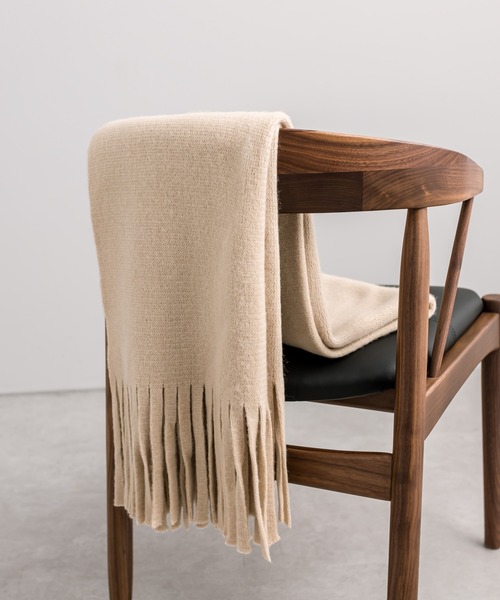 mystic(ミスティック)の「ラメニット太フリンジストール(マフラー・レディース・ベージュ/パープル/オレンジ・ONE SIZE)」の20枚目の写真