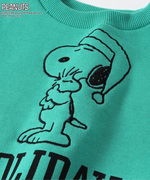 PEANUTS（ピーナッツ）の「PEANUTS3色3柄トレーナー（スウェット・キッズ・ピンク/グリーン/アイボリー・80/90/95/100/110/120/130/140）」の8枚目の写真