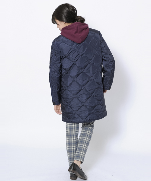 MILKFED.(ミルクフェド)の「LONG QUILTED NYLON JACKET(キルティング/ナイロン/ジャケット)(その他アウター・レディース・ブラック/オリーブ/ネイビー・MEDIUM/SMALL)」の5枚目の写真