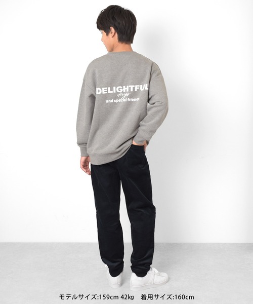 GLAZOS（グラソス）の「裏毛・前後ロゴプリントトレーナー（スウェット・キッズ・ベージュ/ブラック/グレー・140cm/150cm/160cm/170cm）」の18枚目の写真