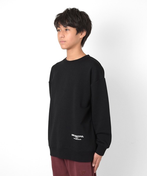 GLAZOS（グラソス）の「裏毛・前後ロゴプリントトレーナー（スウェット・キッズ・ベージュ/ブラック/グレー・140cm/150cm/160cm/170cm）」の19枚目の写真