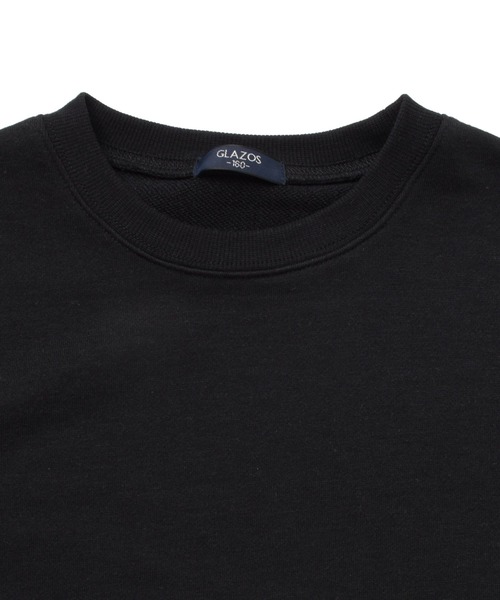 GLAZOS（グラソス）の「裏毛・前後ロゴプリントトレーナー（スウェット・キッズ・ベージュ/ブラック/グレー・140cm/150cm/160cm/170cm）」の7枚目の写真